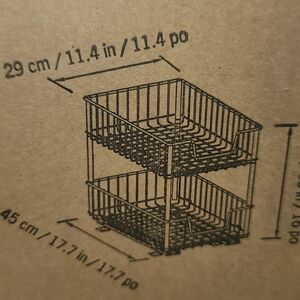 Trinity Two tier under cabinet wire pull out drawers